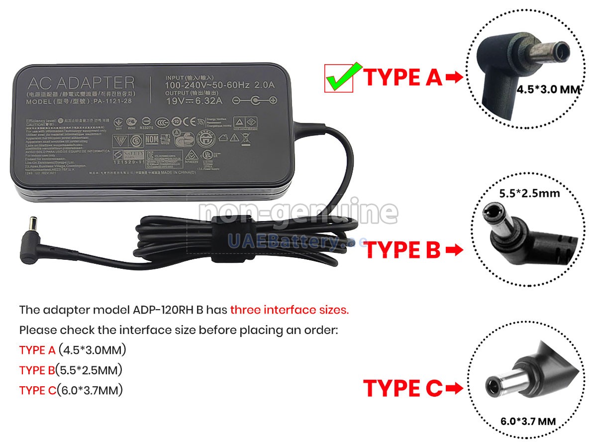 محول التيار المتردد Asus ADP-120RH B