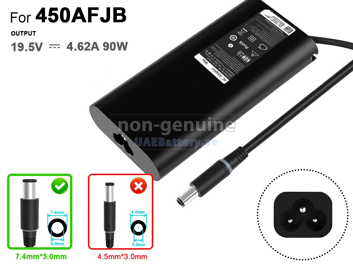 محول التيار المتردد Dell 90W 19.5V-4.62A 7.4*5.0MM