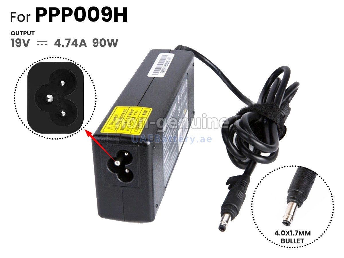 محول التيار المتردد HP 90W 19V-4.74A 100-240V~1.8A 50/60HZ