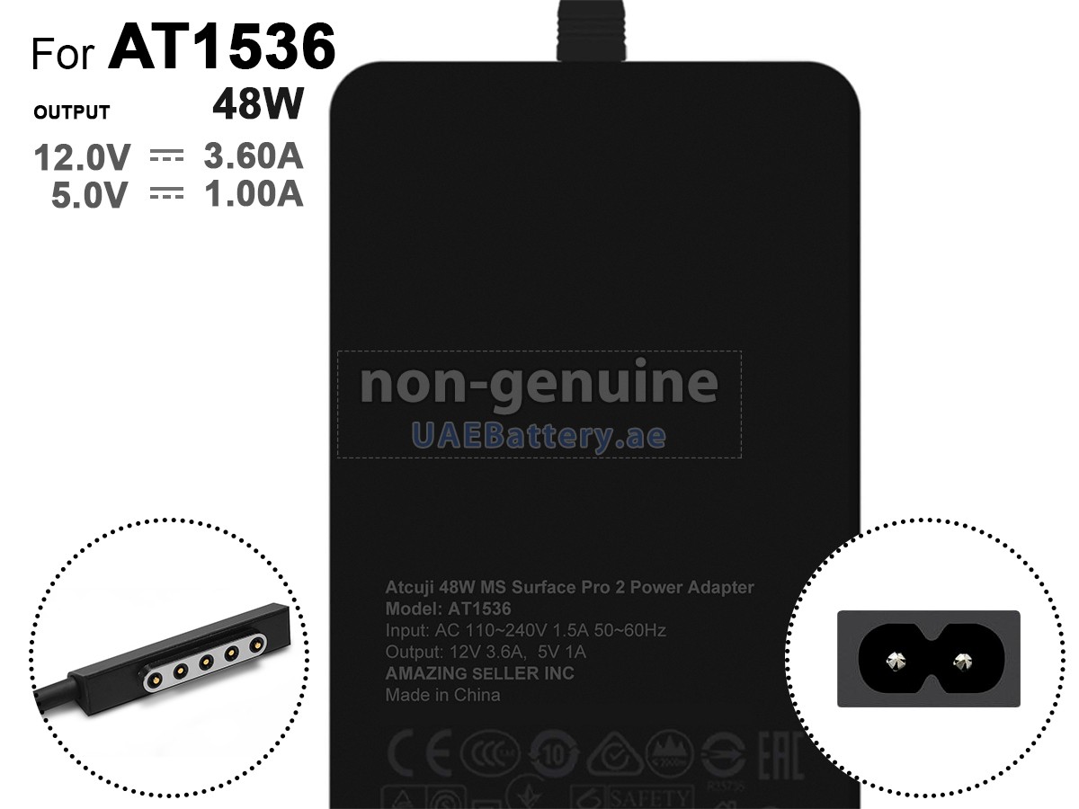 محول التيار المتردد Microsoft 12V 3.6A 48W