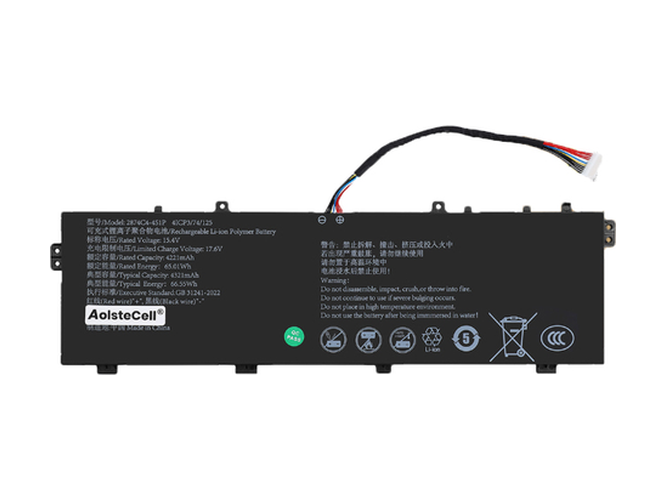 بطارية AolsteCell 2874C4-4S1P المستبدلة