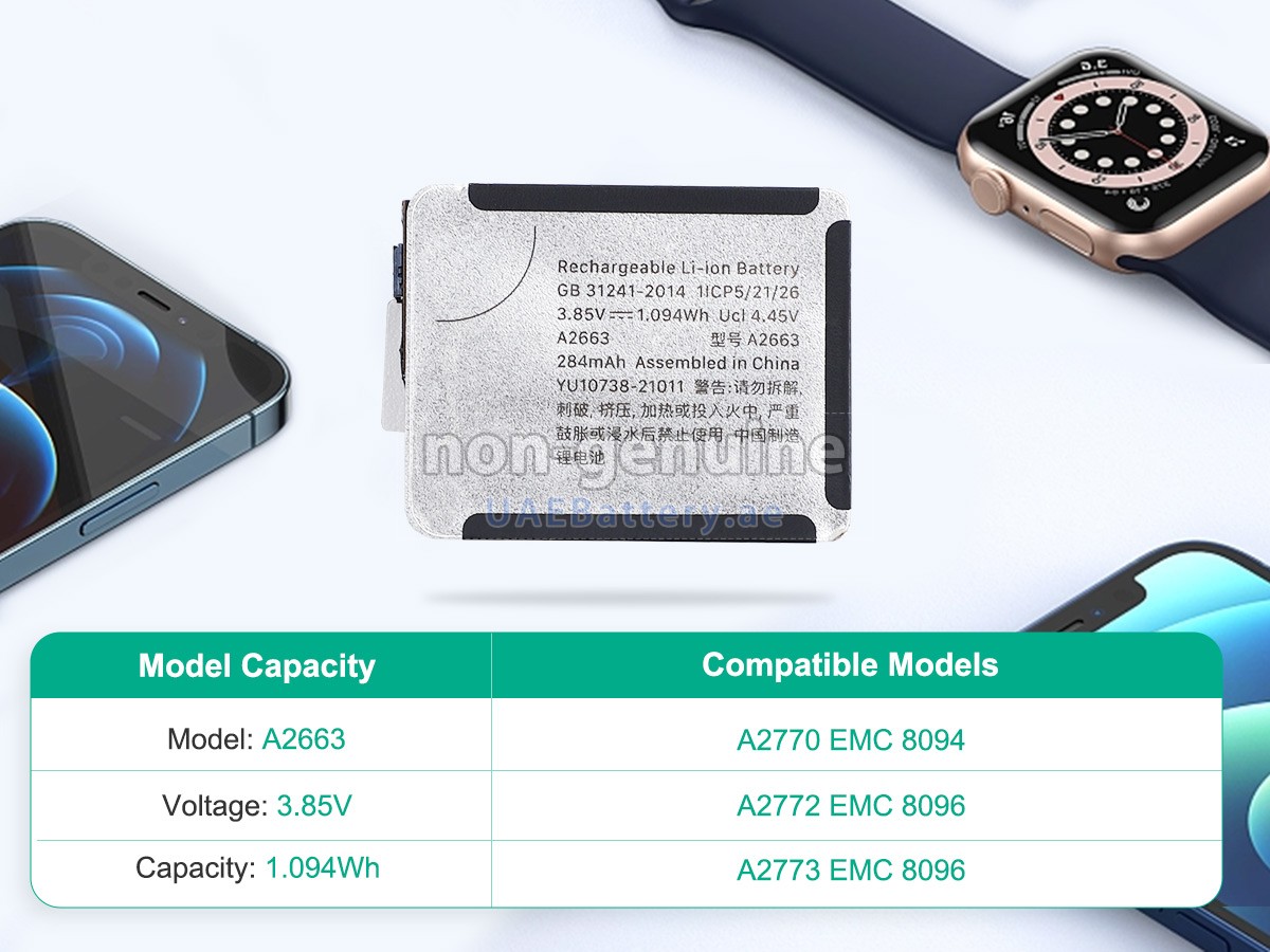 بطارية Apple A2772 EMC 8096