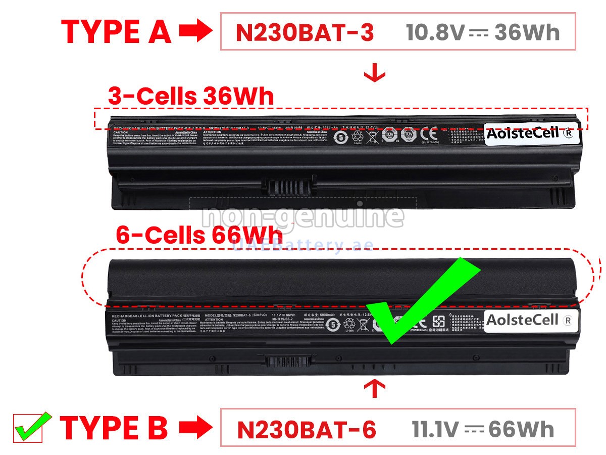 بطارية Clevo N230BAT-3