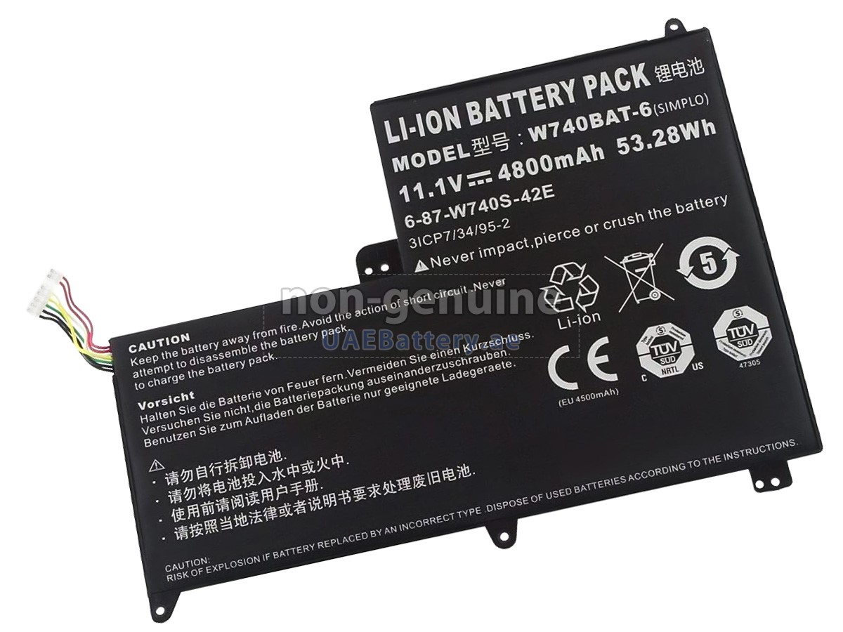 بطارية Clevo W740SU