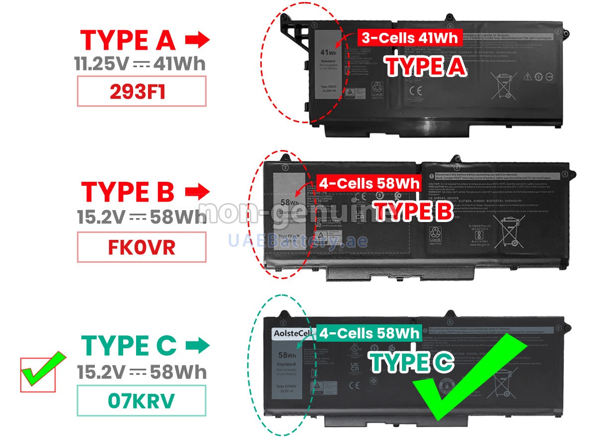 بطارية Dell Latitude 7430 2-IN-1
