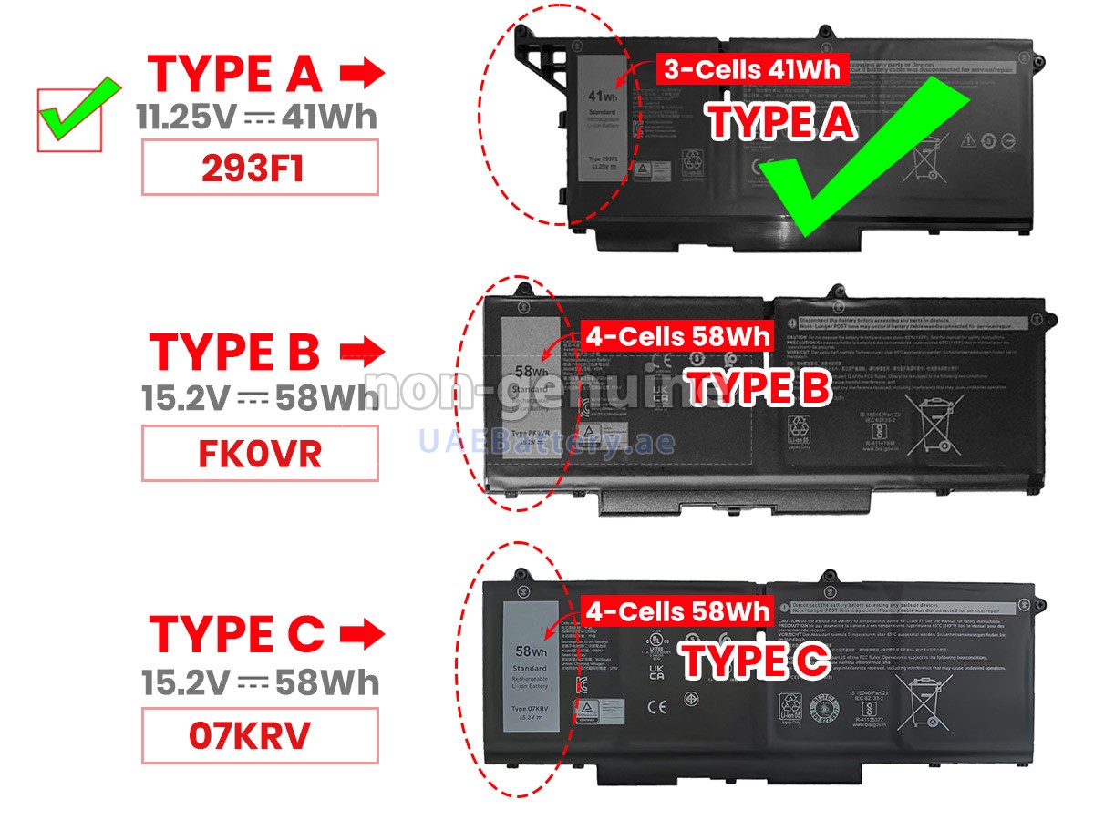 بطارية Dell Latitude 7430 2-IN-1