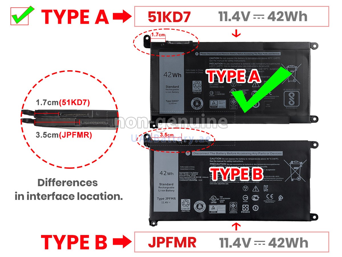 بطارية Dell Chromebook 3100 2-IN-1