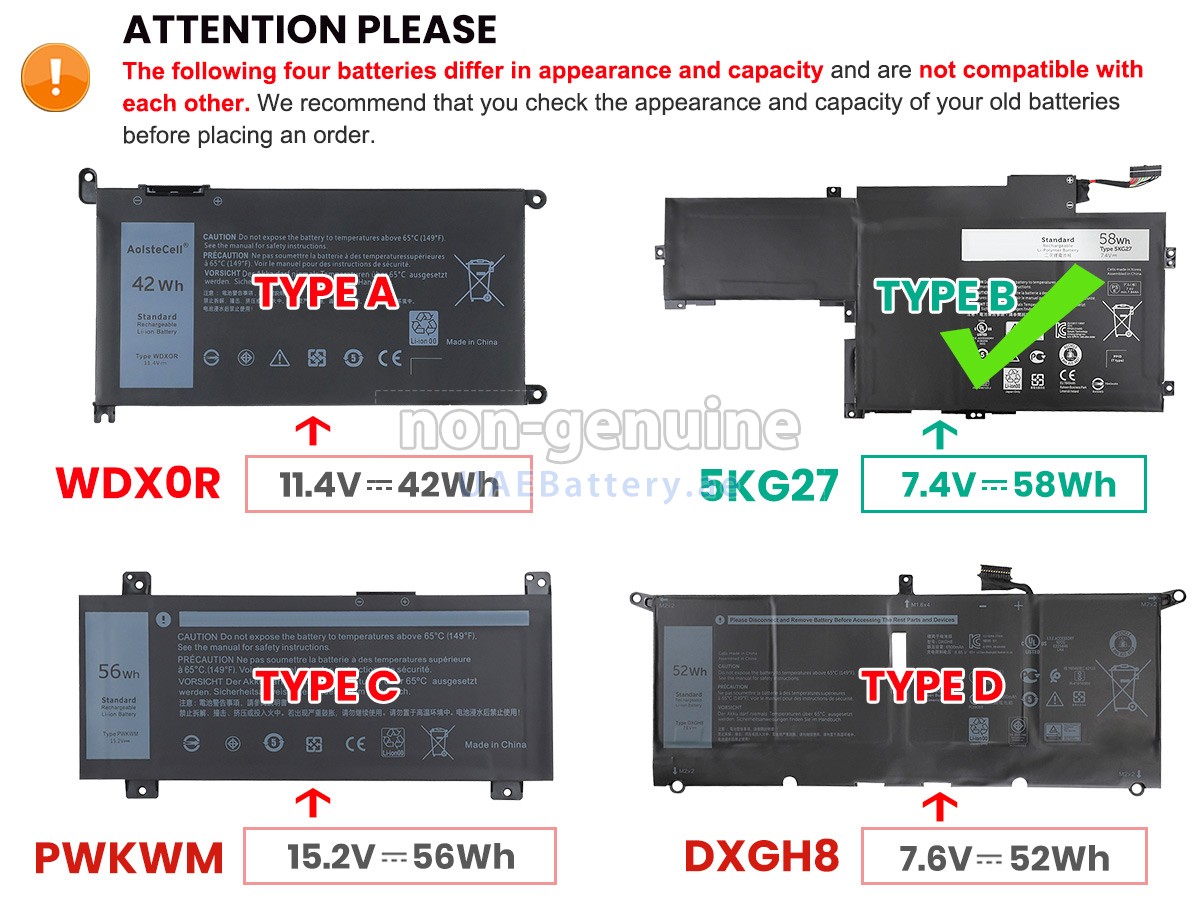 بطارية Dell Inspiron 14 7000