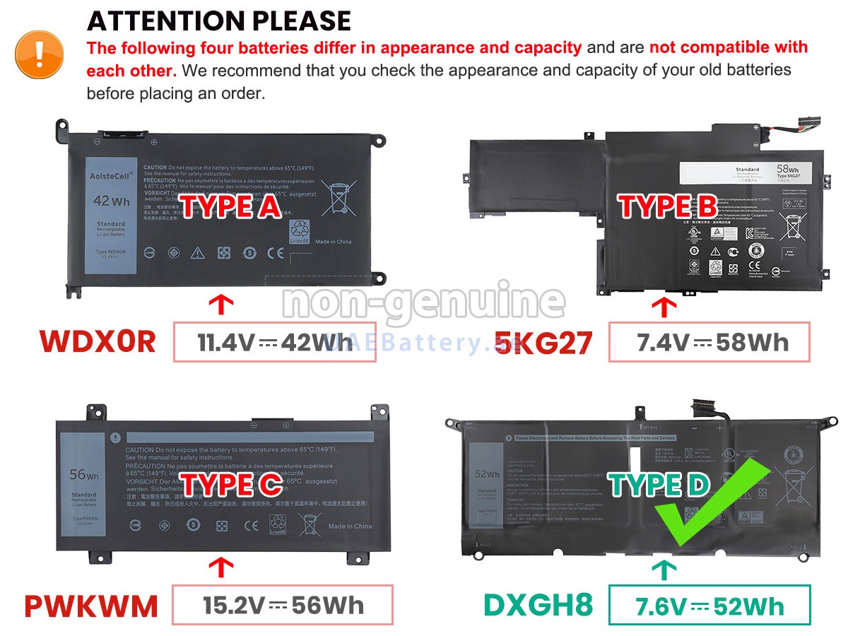 بطارية Dell Inspiron 14 7000