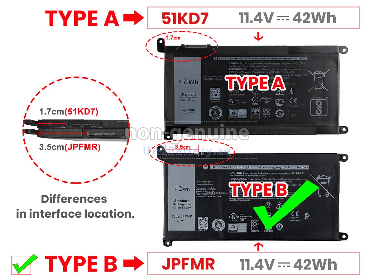 بطارية Dell Chromebook 3100 2-IN-1