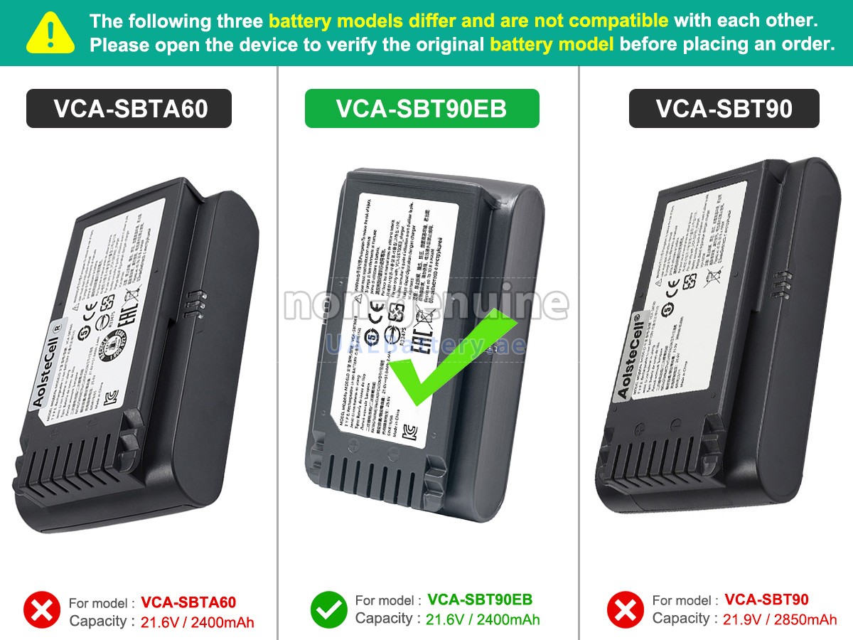 بطارية Samsung VS20T7511T5/AA